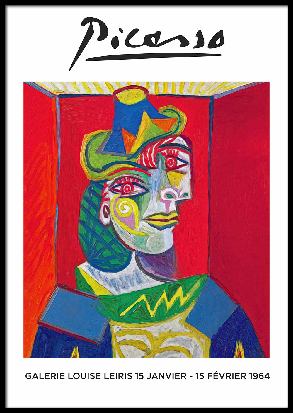 Ellers Modsigelse Flåde Rød dame af Pablo Picasso 🎨 – Posters of Tomorrow®